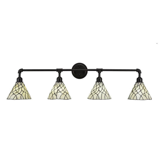 Toltec Lighting 184-DG-9115 Vintage - Four Light Bath Bar Dark