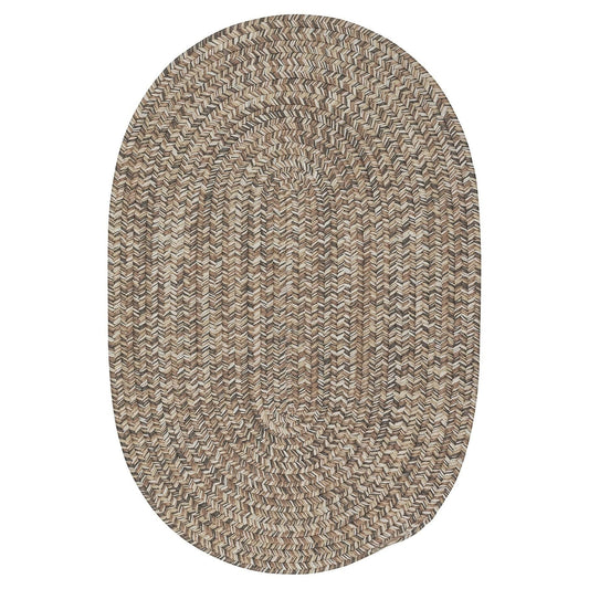 Colonial Mills Farmstand Tweed Driftwood Area Rug - 7 x 9 Oval, Beige