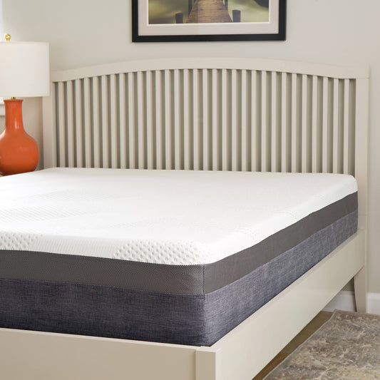 Slumber Perfect 12-Inch Full-Size Gel Memory Foam Mattress, White