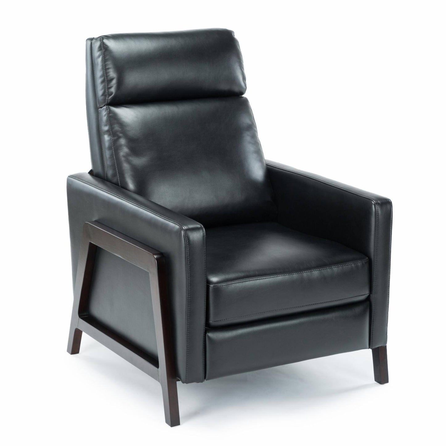 Comfort Pointe Maxton Push Back Faux Leather Recliner Black