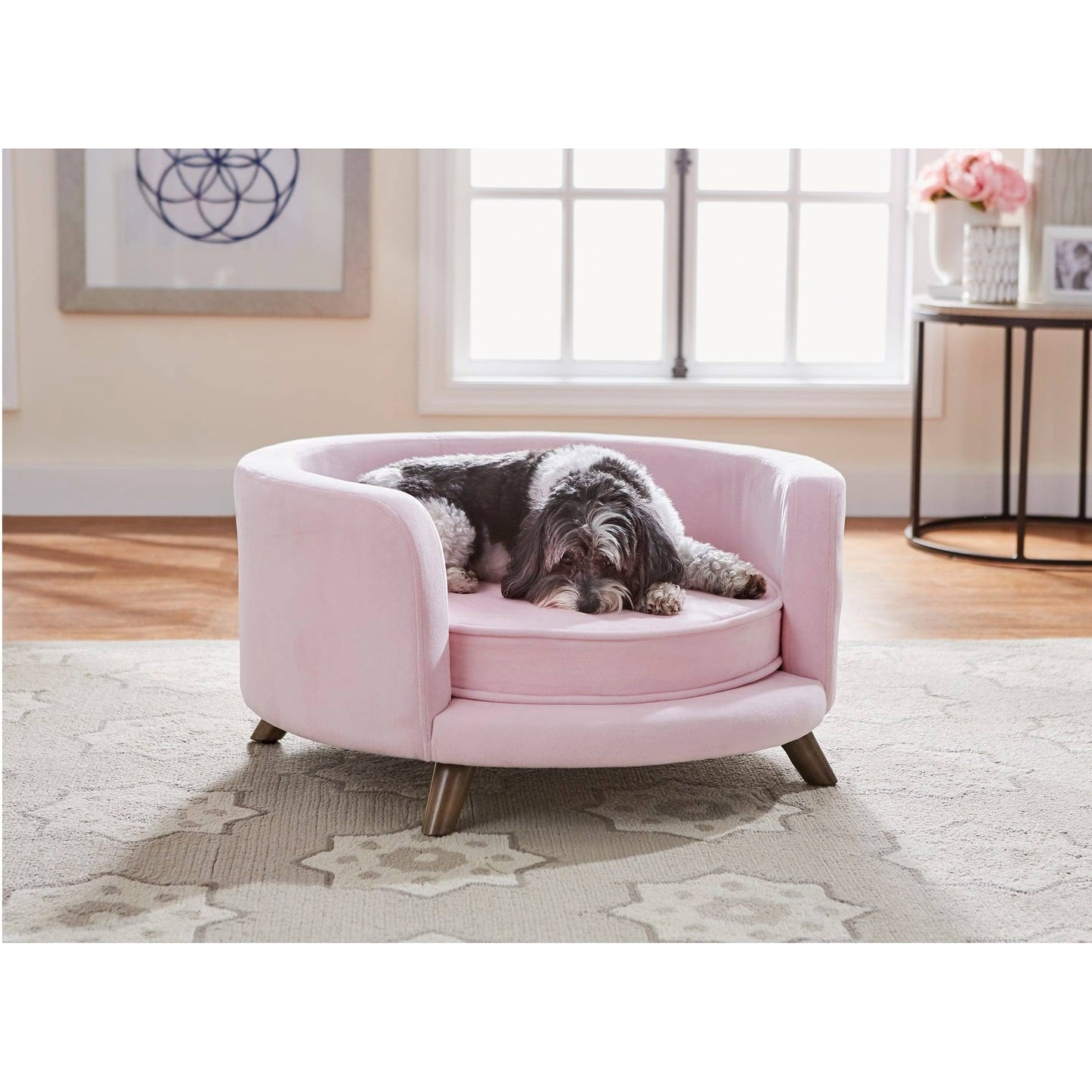 Enchanted Home Pet Rosie Blush Pink Pet Sofa