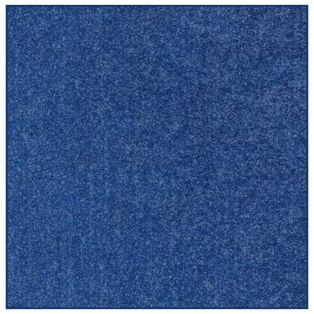 Solid Color Indoor Area Rugs, Royal - 3 Square, Blue