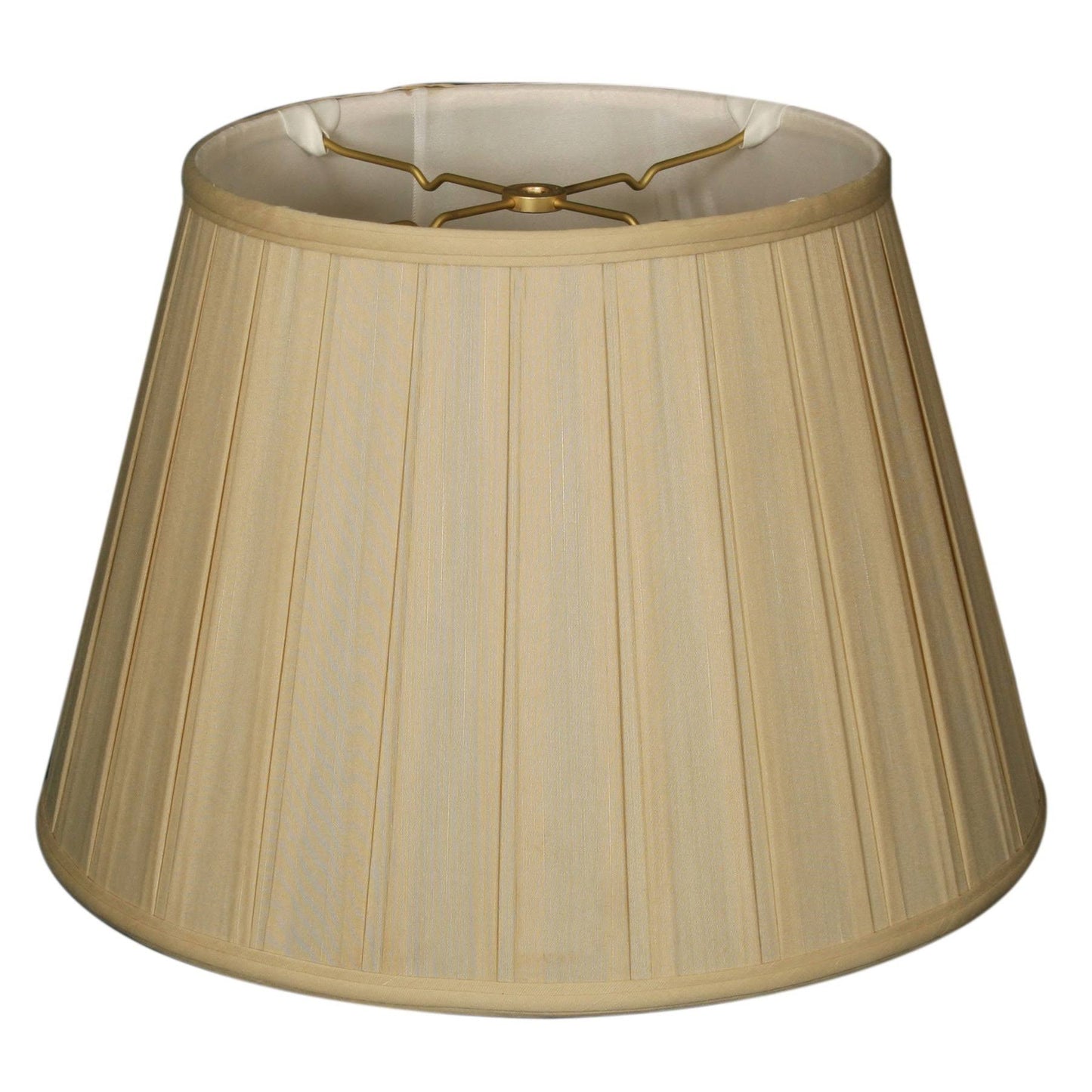 Royal Designs Empire English Pleat Basic Lamp Shade, Beige, 6-Way 13 x 19 x 11.25