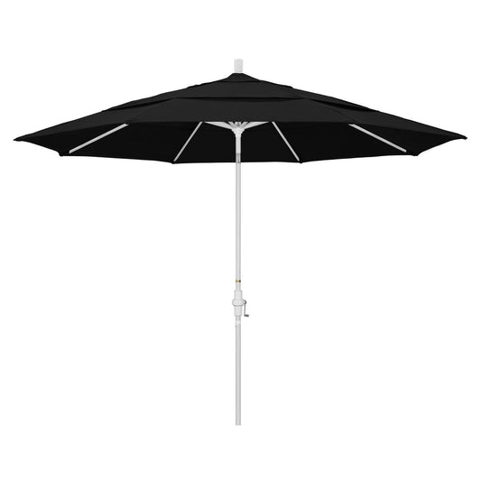 California Umbrella 11 ft. Aluminum Sunbrella Market Umbrella Black