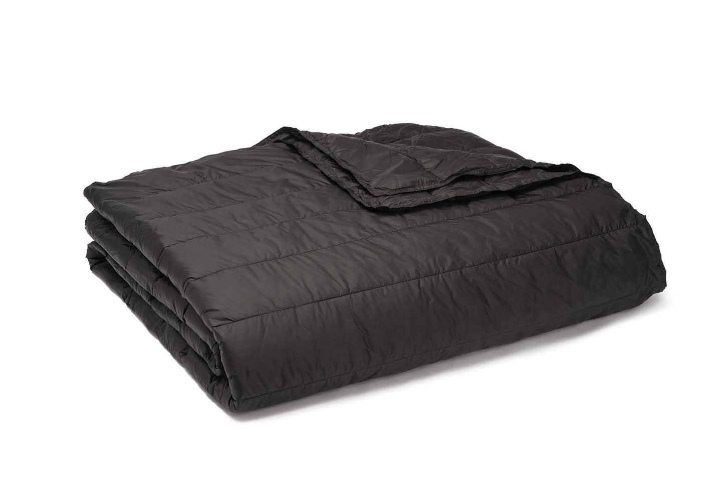 Puff Down Alternative Indoor/Outdoor Water Resistant Blanket, Size: Twin, Black