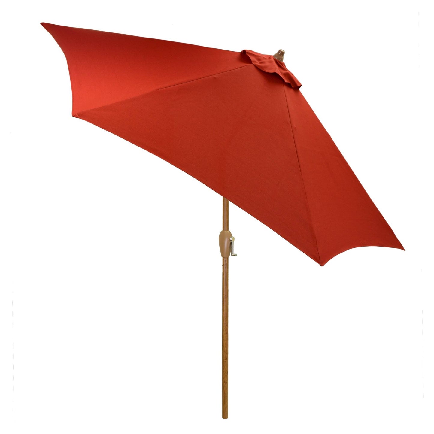 9 Round Umbrella - Red -Wood Pole - Threshold