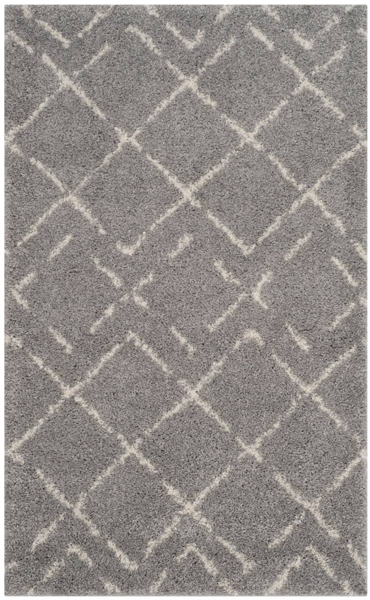 Safavieh Arizona Shag Grey Ivory 3 x 5 Rug