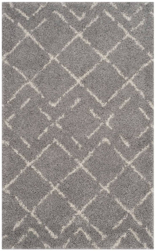 Safavieh Arizona Shag Grey Ivory 3 x 5 Rug