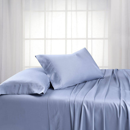 Royal Tradition Bamboo Cotton Bed Sheets Sets Hybrid King / Periwinkle