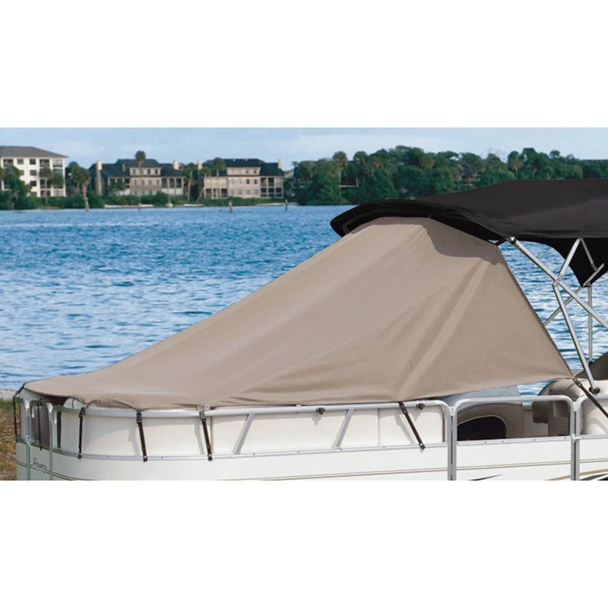 Taylor Made Pontoon Playpen Shade for 22 to 24 Boats Sand