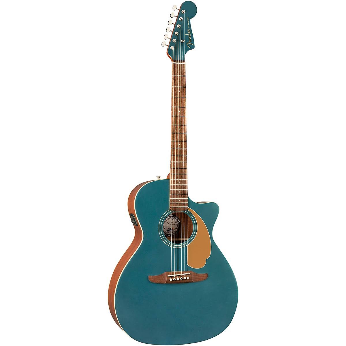 Fender California Newporter Player Acoustic-Electric Guitar Ocean Teal Satin