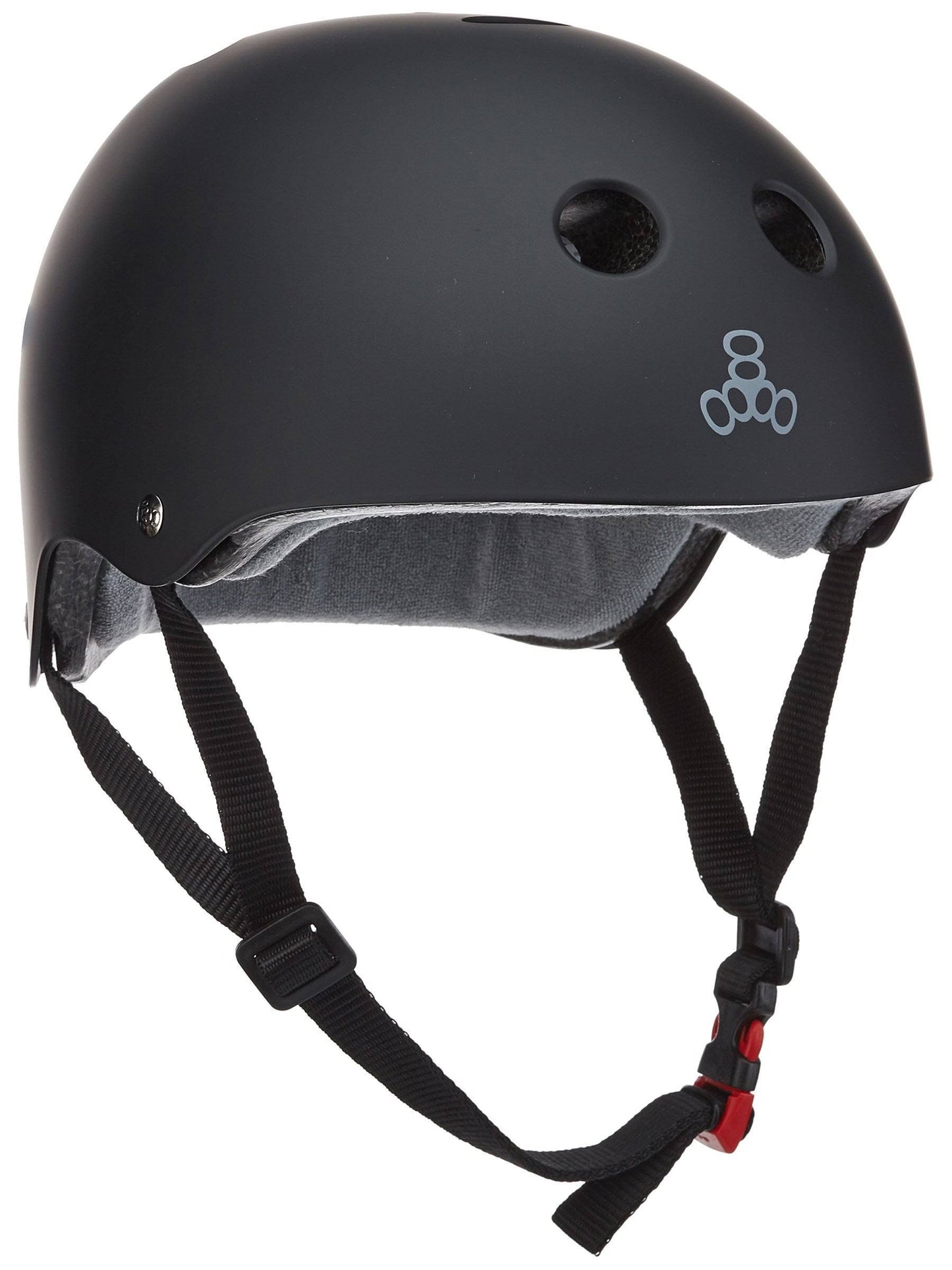 Triple Eight The Certified Sweatsaver Skate Helmet - Black Rubber XL/XXL