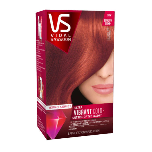 Vidal Sassoon Pro Series Permanent Hair Color - 6RV Rebellious Ruby - 1 Kit