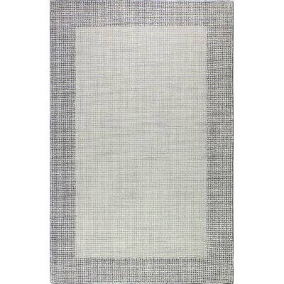 Evers Hand-Tufted Wool Ivory/Silver Area Rug Birch LANE Rug Size  Rectangle 5 x 76