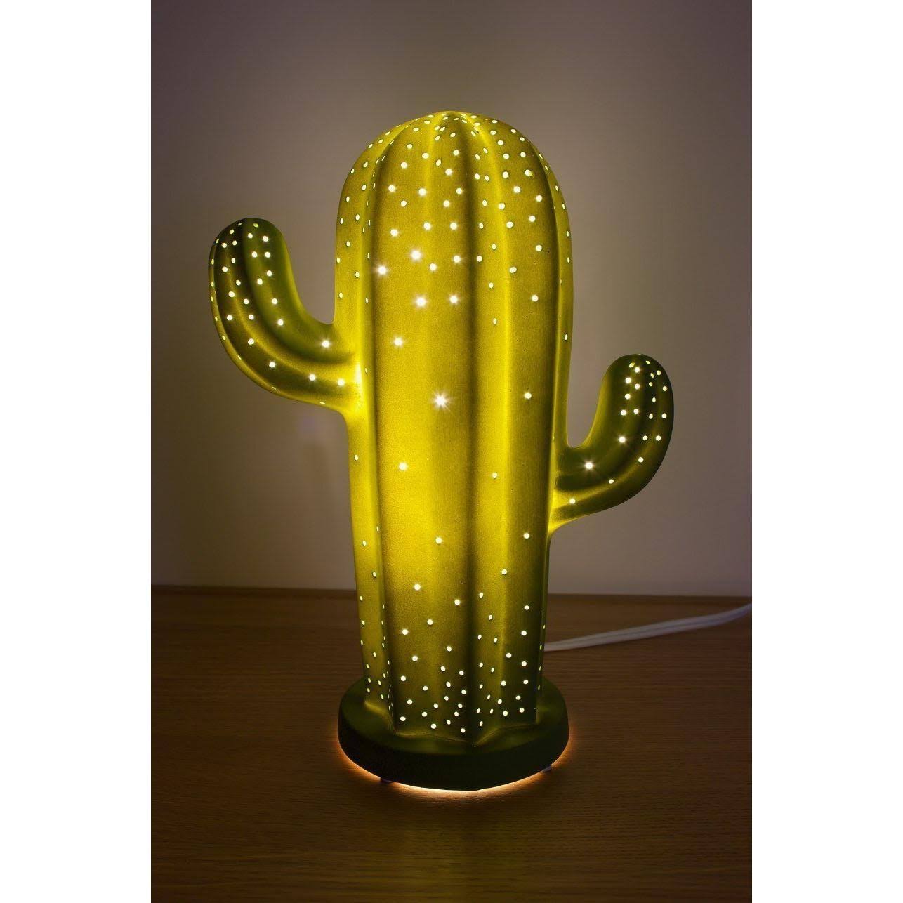 Streamline Porcelain Green Cactus Lamp