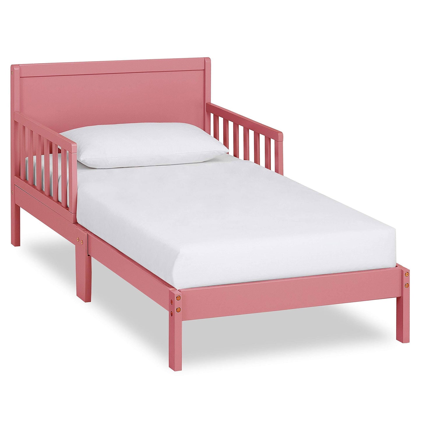 Dream on Me Brookside Toddler Bed in Rose