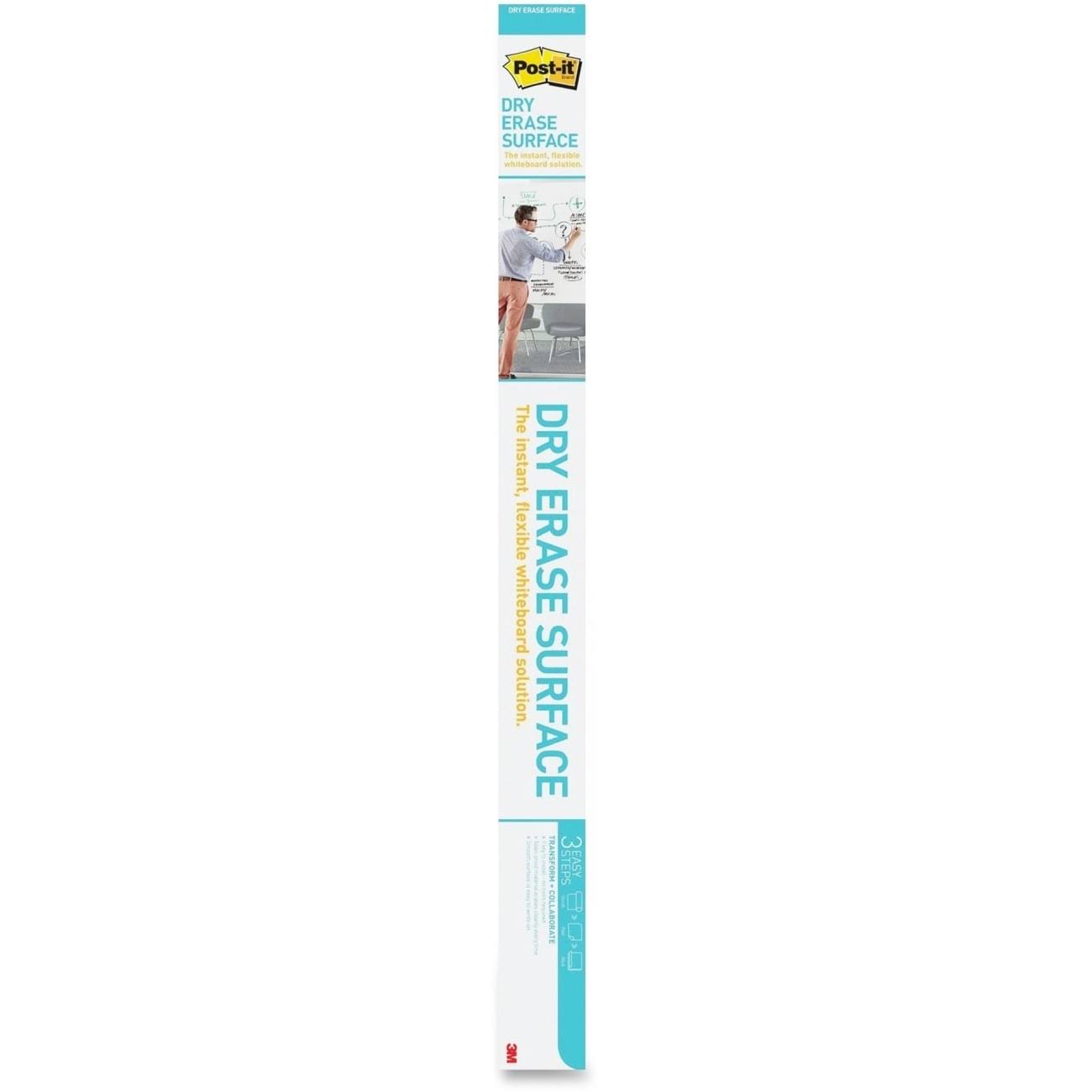 Post-it Super Sticky Dry Erase Surface With Adhesive Backing, White