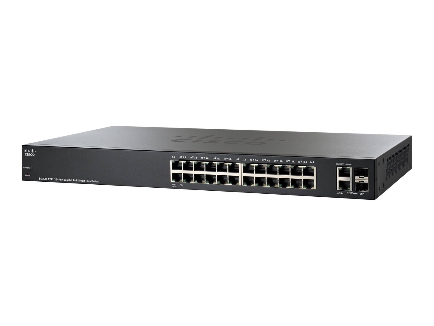 Cisco SG220-26P 26-Port Gigabit PoE Plus Smart Switch