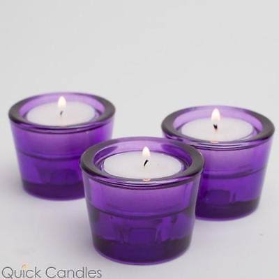 Richland Multi-Use Tealight and Taper Holder Purple Set of 72