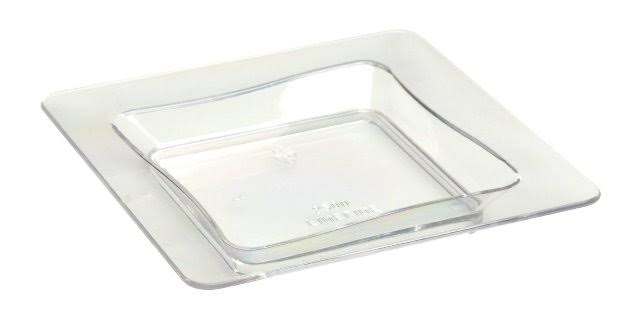 Fineline Settings B6200-CL Clear 3 x 3 Serving Tray-BULK