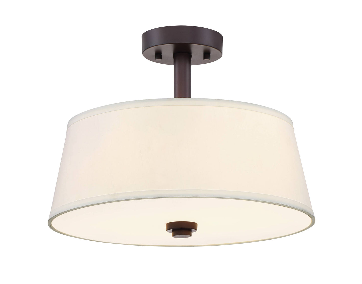 Designers Fountain Studio 2 Light Semi Flush, Satin Bronze - 88511-SB