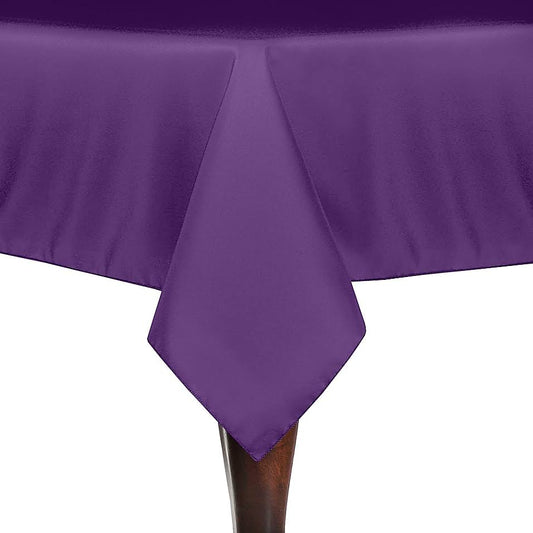 Ultimate Textile Rectangular 60 x 84-Inch Tablecloth, Purple