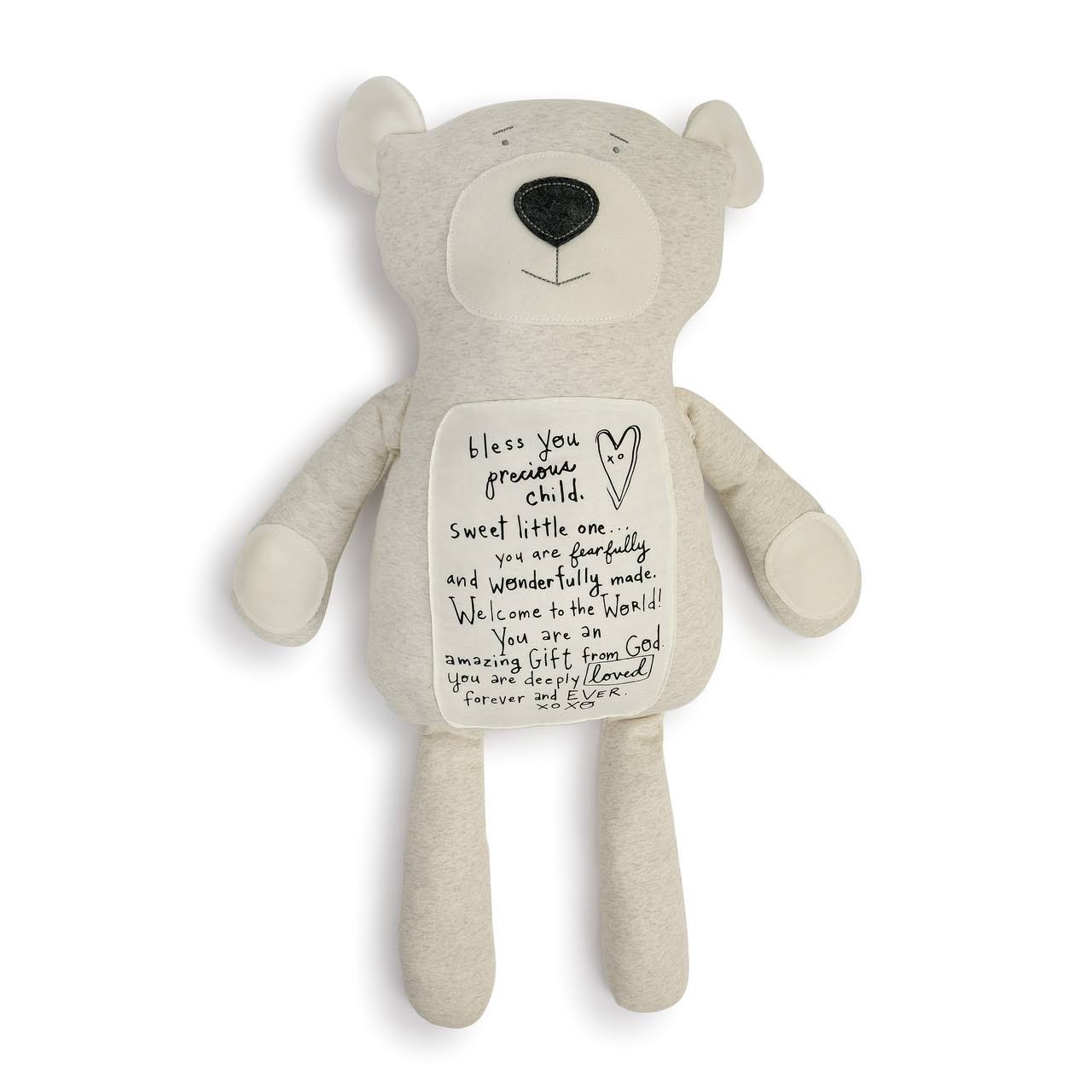 Demdaco Stuffed Animals Poetic - Jumbo Poetic Threads Bear Plush Toy