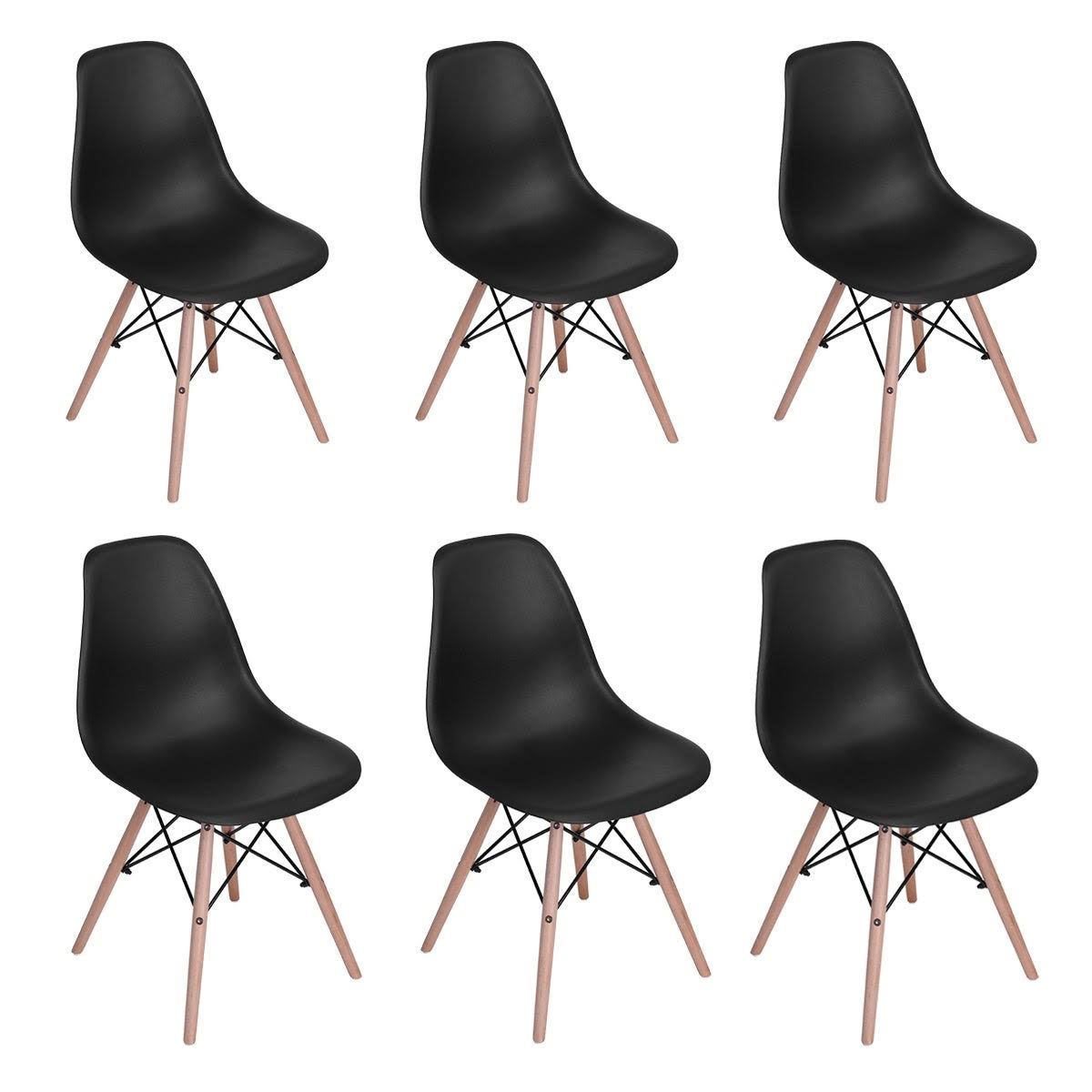 Carson Carrington Dusekarr Modern Dining Chair (Set of 6) - Black