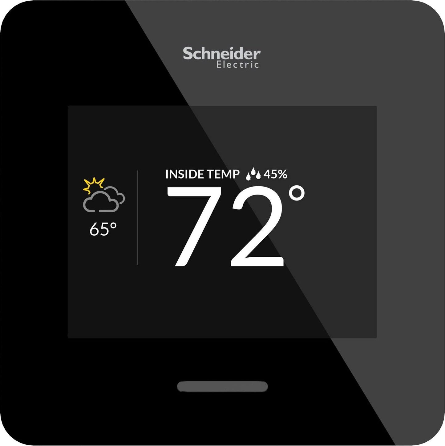 Schneider Electric Wiser Air Wi-Fi Smart Thermostat with Comfort Boost Black