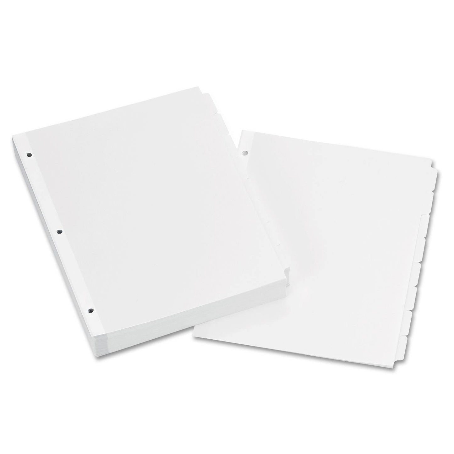 Avery Write-On Plain-Tab Dividers, 8-Tab, Letter, 24 Sets, White