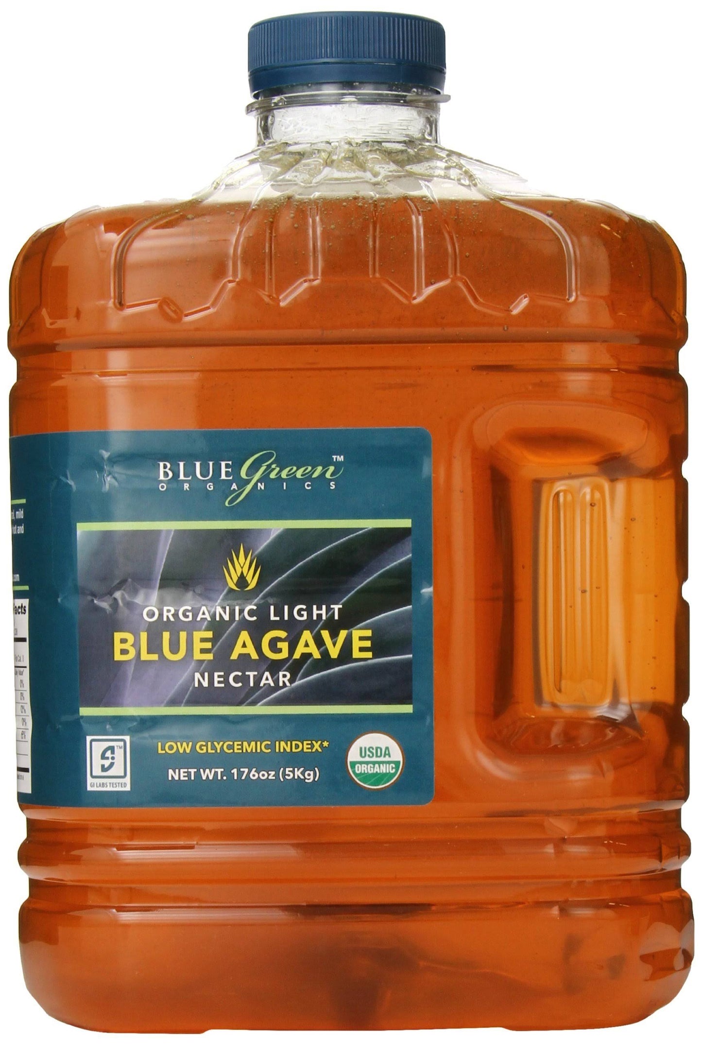 Blue Green Agave Organic Nectar Light Blue 176 Ounce