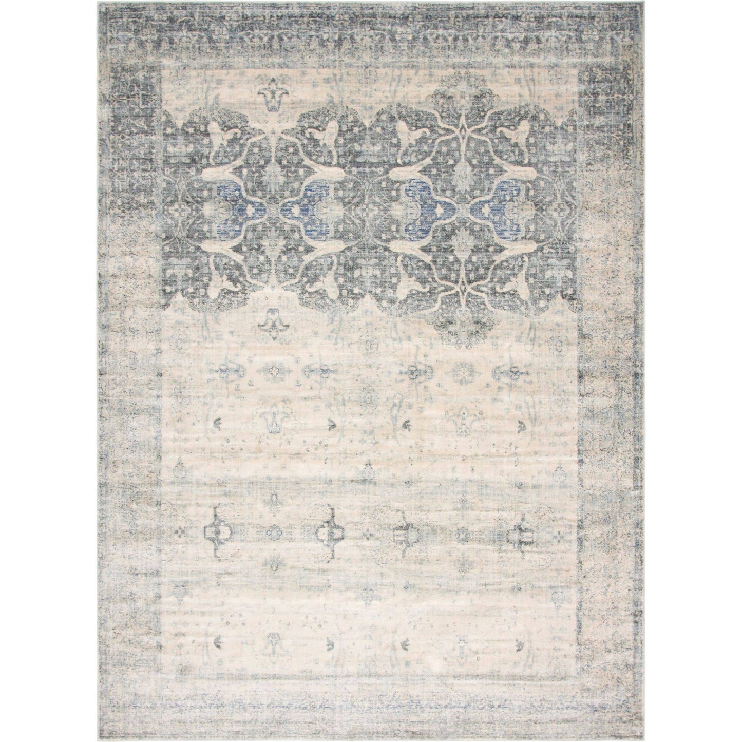 Unique Loom Barrington Asheville Area Rug - 9 x 12 - Gray