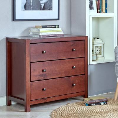 Dimitre 3 Drawer Chest Red Barrel Studio Color Espresso