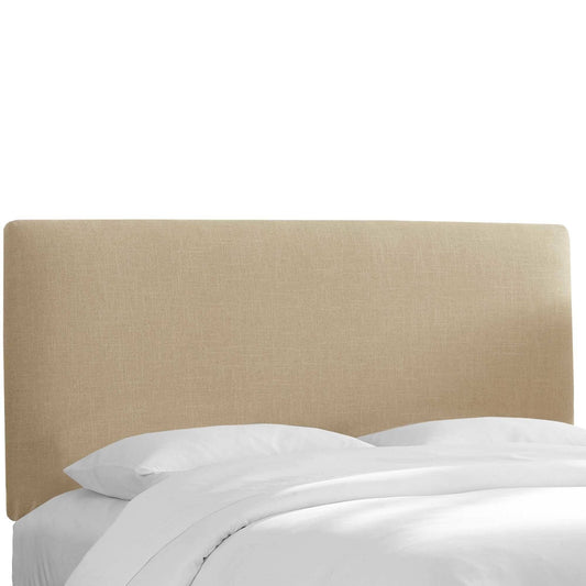 Skyline Furniture Custom Upholstered Headboard in Linen Beige King 750