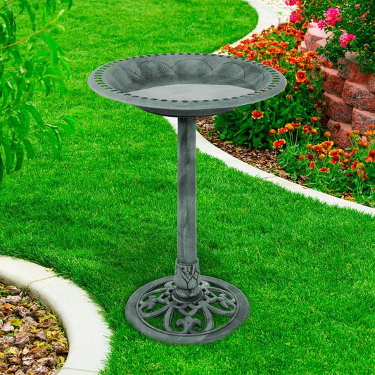 Pure Garden 50-lg1072 Antique Bird Bath - Green