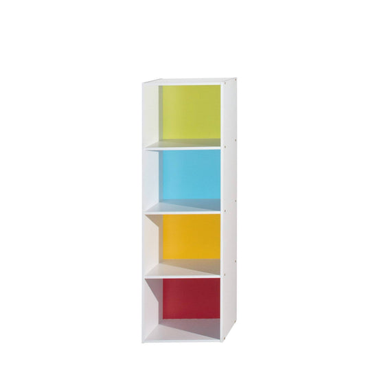 4 Shelf Bookcase Rainbow - Hodedah