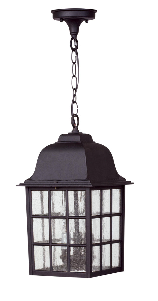 Craftmade Grid Cage Z571 Outdoor Pendant Light, Black