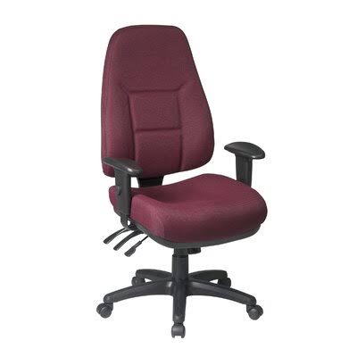 Work Smart Task Chair Office Star Products Upholstery Color: Festival - Sangria