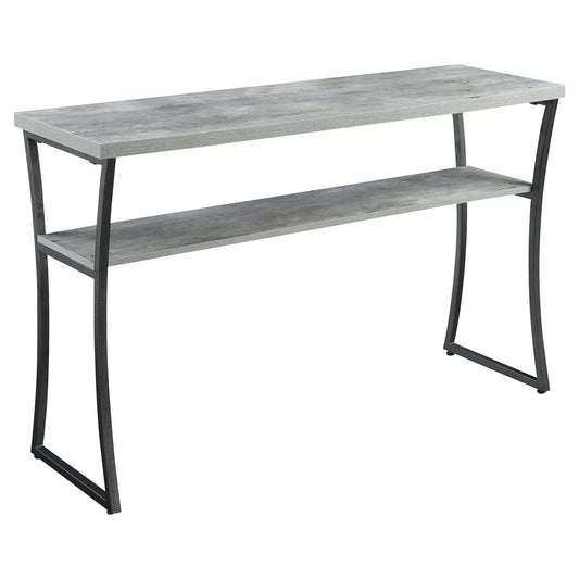 x Calibur Console Table Faux Birch/Slate Gray - Breighton Home