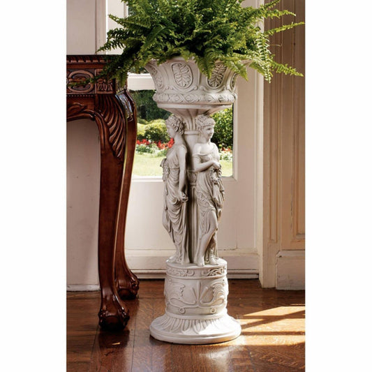 Design Toscano Chatsworth Manor Sculptural Neoclassical Pedestal Urn