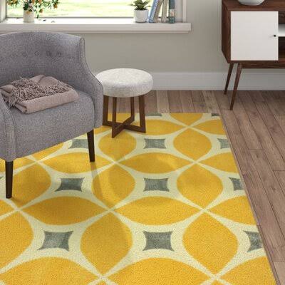 Sorrento Handmade Yellow Rug AllModern Rug Size  Rectangle 2 x 3