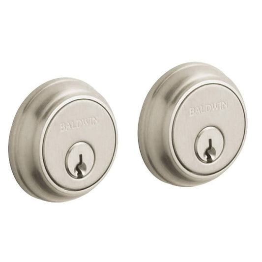 Baldwin Traditional Round Double Cylinder Deadbolt Satin Nickel