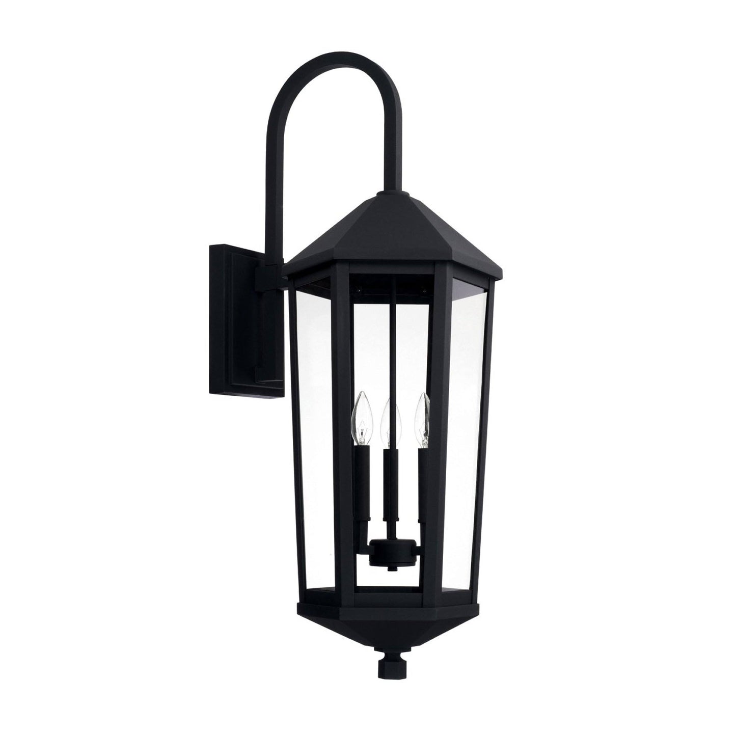 Capital Lighting Ellsworth Outdoor Wall Lantern Black 3 Light 926932BK