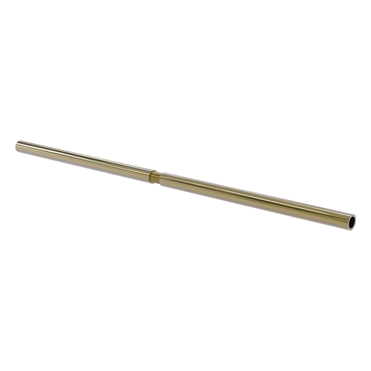 Allied Brass 60-in Shower Curtain Rod - Unlacquered Brass