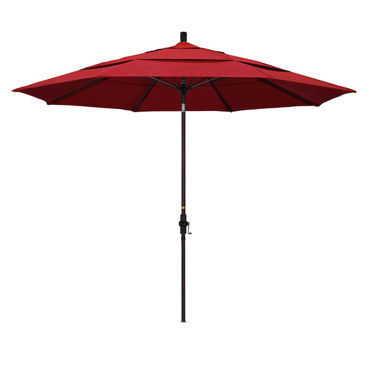 California Umbrella 11 Market Umbrella with Collar Tilt, Red