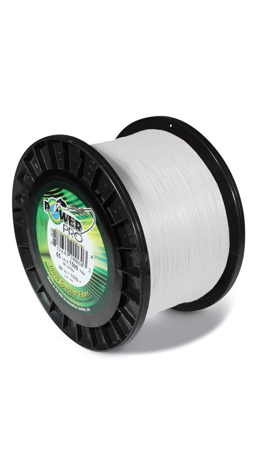 Power Pro Spectra Braided Fishing Line 30 Pounds 1500 Yards - White