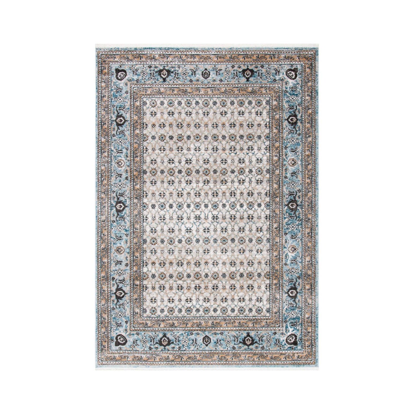 Safavieh Shivan Gray/Blue 9 ft. x 12 ft. Border Area Rug