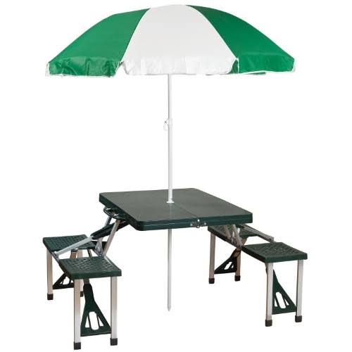 Stansport Picnic Table with Umbrella, Size: One size, Green