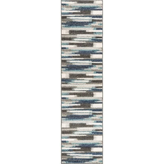 Unique Loom Autumn Wheat Area Rug - 2 6 x 10 0 Runner - Blue