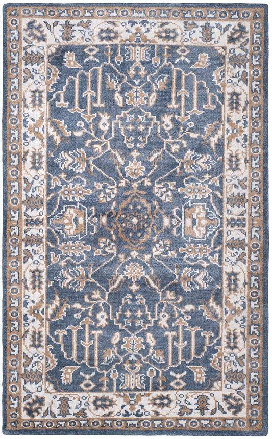 Safavieh Stone Wash STW240A Blue - Ivory 4 x 6 Area Rug